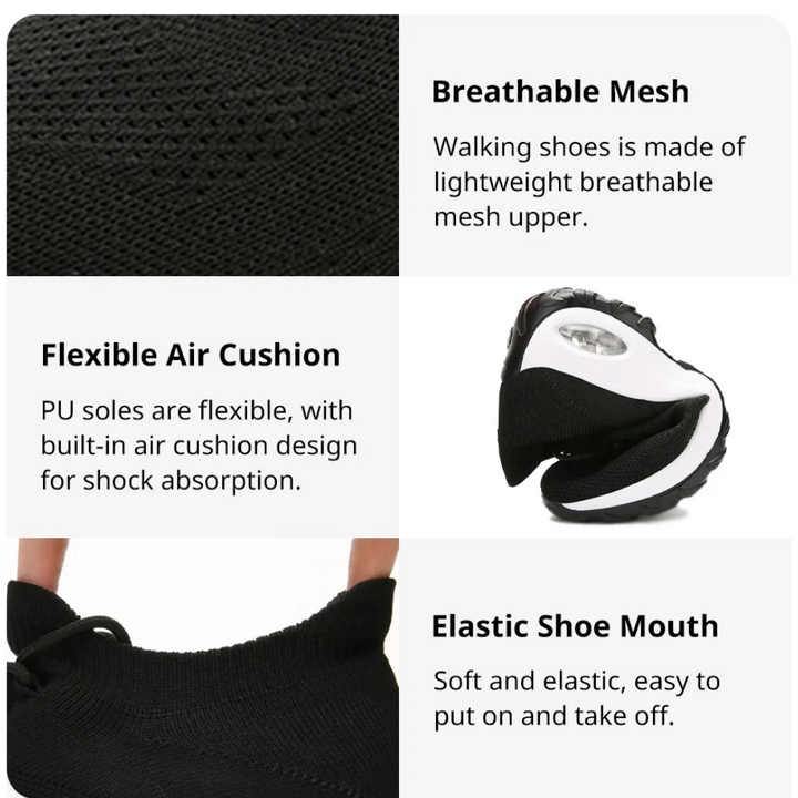 Zapatos mujer para alivio del dolor de pies, ortopédicos con soporte plantar, ideales para comodidad todo el día.