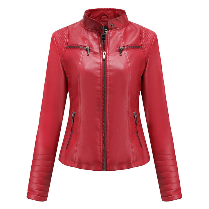 Chaqueta de moda femenina, mangas acanaladas, ideal para primavera u otoño. Estilo chic.