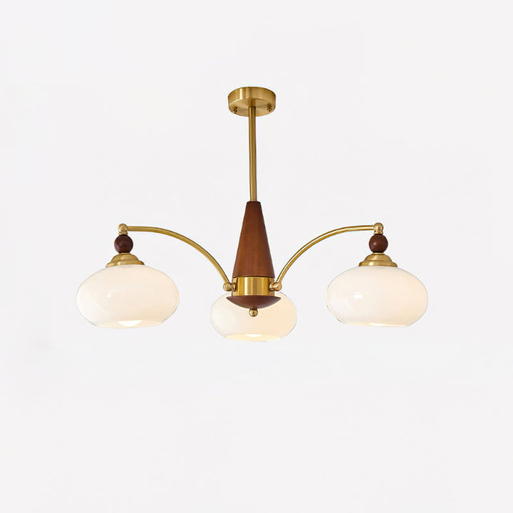Lámpara de techo estilo clásico, cristal opalino, aporta un toque vintage a la decoración.