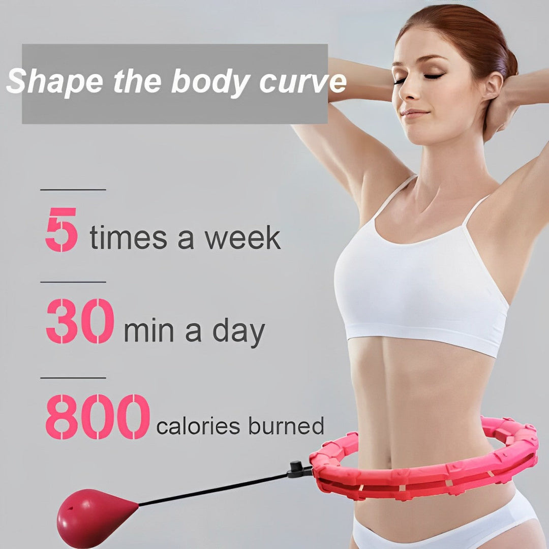 Hula hoop de ejercicio para fitness, tonificación de abdomen y entrenamiento del core.