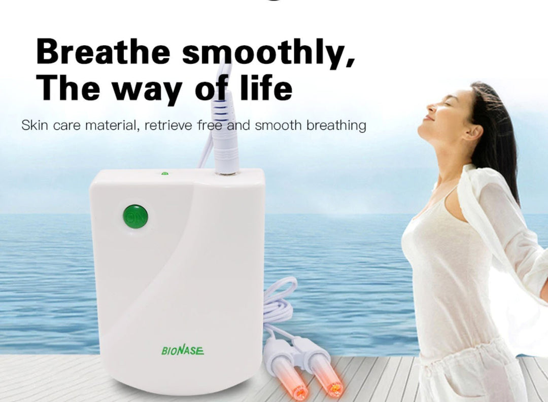 Dispositivo infrarrojo nasal. Salud respiratoria. Combate rinitis, sinusitis y congestión para hombres y mujeres.