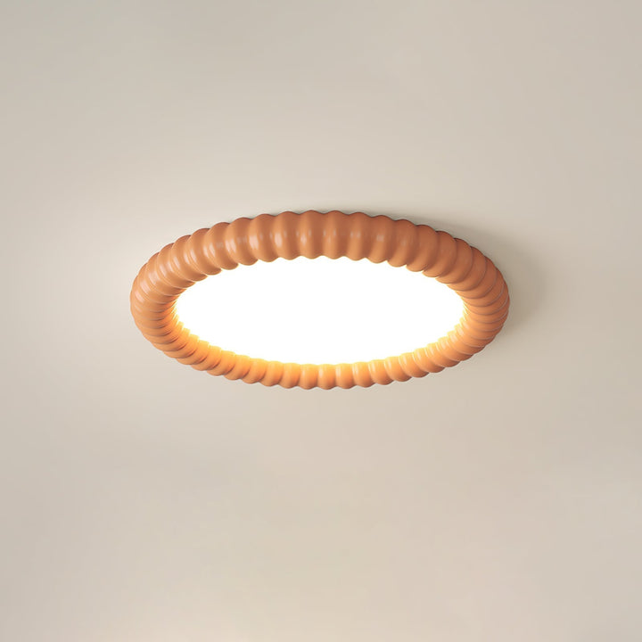 Iluminación LED de techo moderna, diseño ondulado decorativo para cualquier estancia del hogar y ahorro energético.