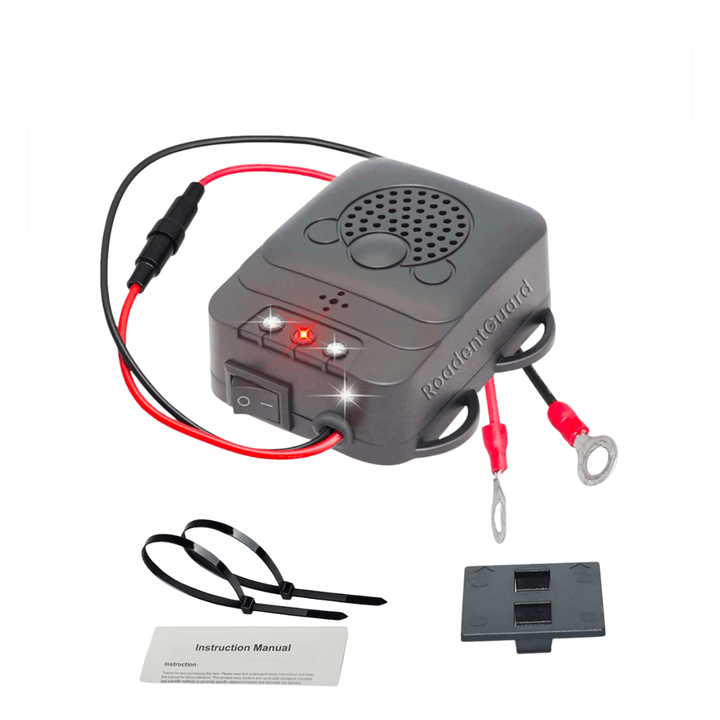 Protección ultrasónica ABS para motor. Repelente de roedores anti ratas y ratones para el mantenimiento auto.