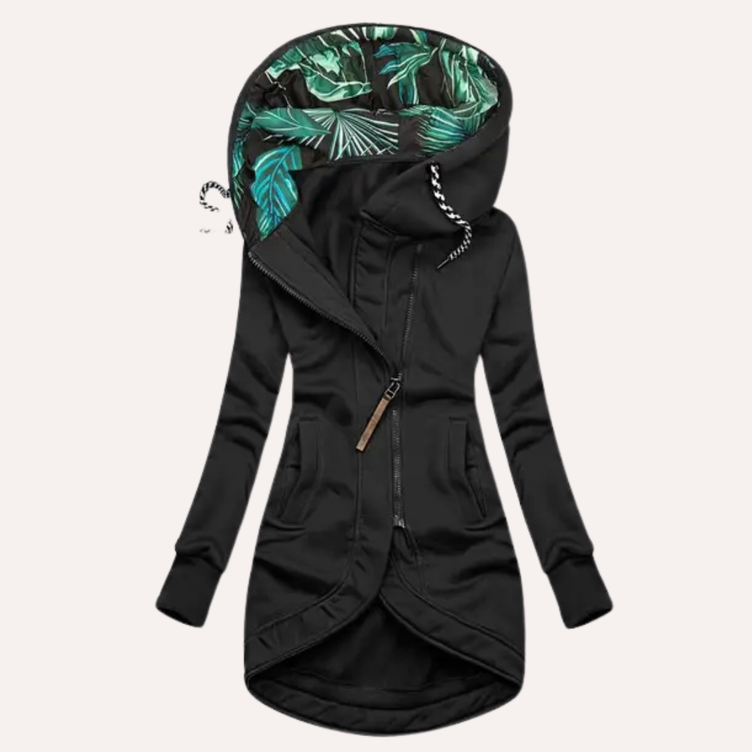 Chaqueta polar con capucha para mujer, abrigo de invierno cálido y versátil, disponible en tallas grandes.