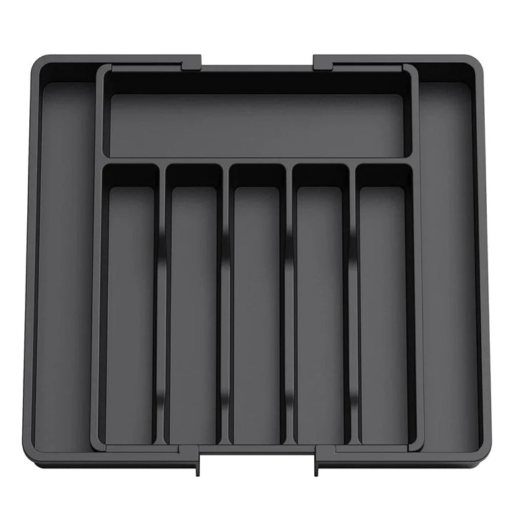 Organizador expandible para utensilios y cubiertos de cocina, ideal para mantener el orden en cajones.