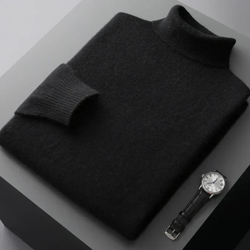 Suéter de punto ligero para hombre. Confortable, duradero y elegante. Moda de invierno versátil y cálida.