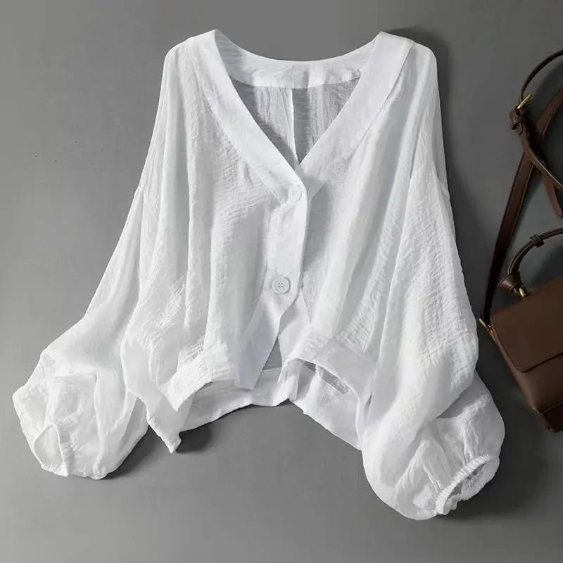 Blusa oversize ligera y cómoda para mujer, estilo casual y transpirable, perfecta para el día a día.