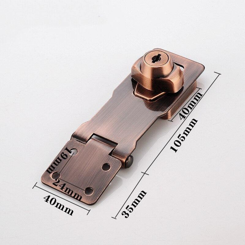 Solución de seguridad para gabinetes: cerradura universal de metal resistente.