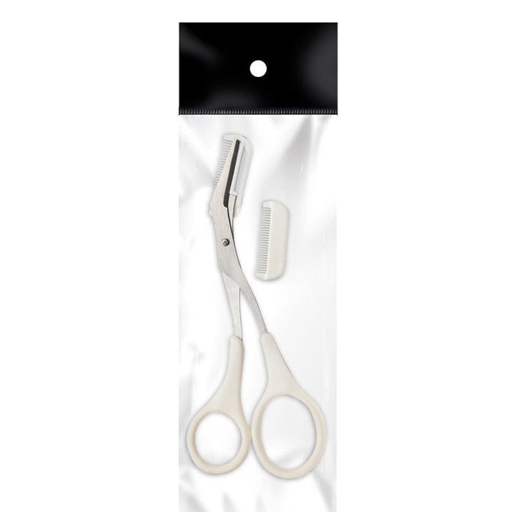 Tijeras de precisión de acero inoxidable para dar forma y definir las cejas fácilmente.