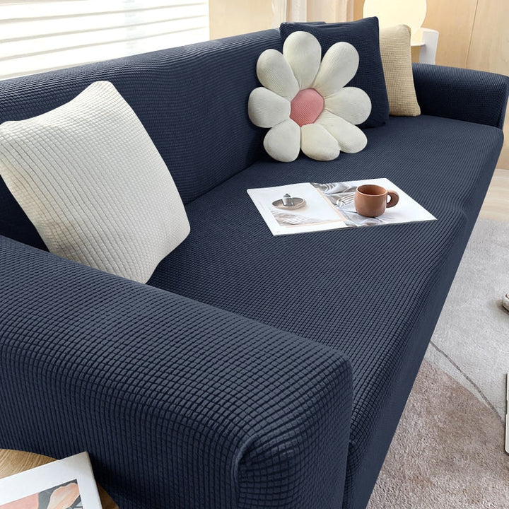 Protector de sofá elástico impermeable. Funda moderna para muebles, ideal para tu sala de estar.