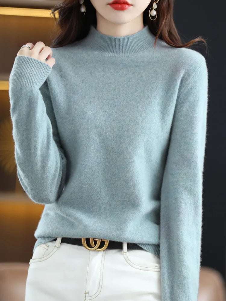 Pullover de invierno para mujer, estilo acogedor y cálido.