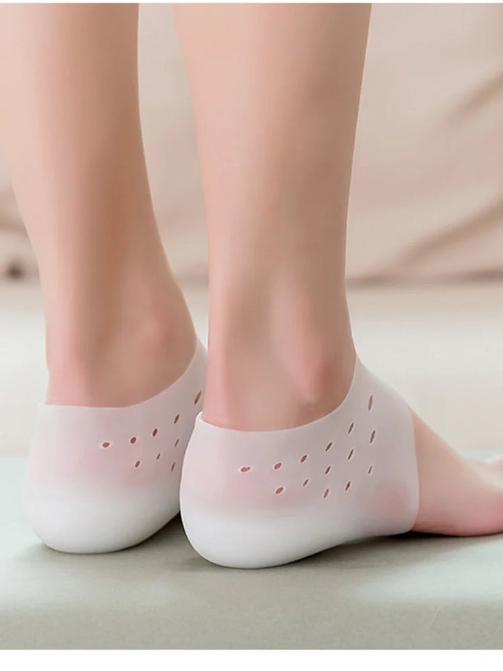Plantillas de silicona para talón, ofrecen amortiguación y comodidad extra. Invisibles y elevadoras unisex.