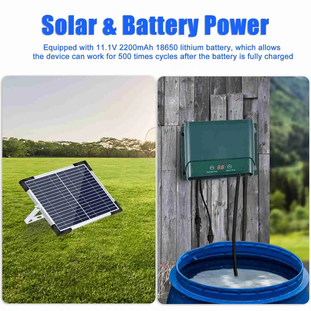 Riego automático programable solar para jardín, balcón o huerto. Mantén tus plantas hidratadas.