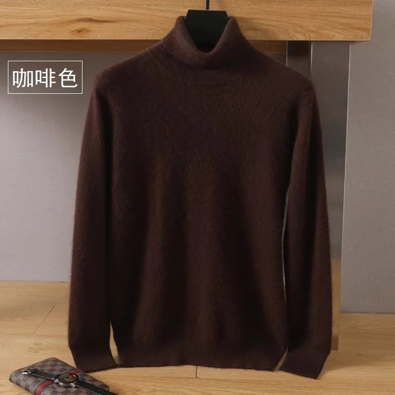 Moda masculina: suéter de punto japonés. Abrigo elegante y cálido para cualquier ocasión.