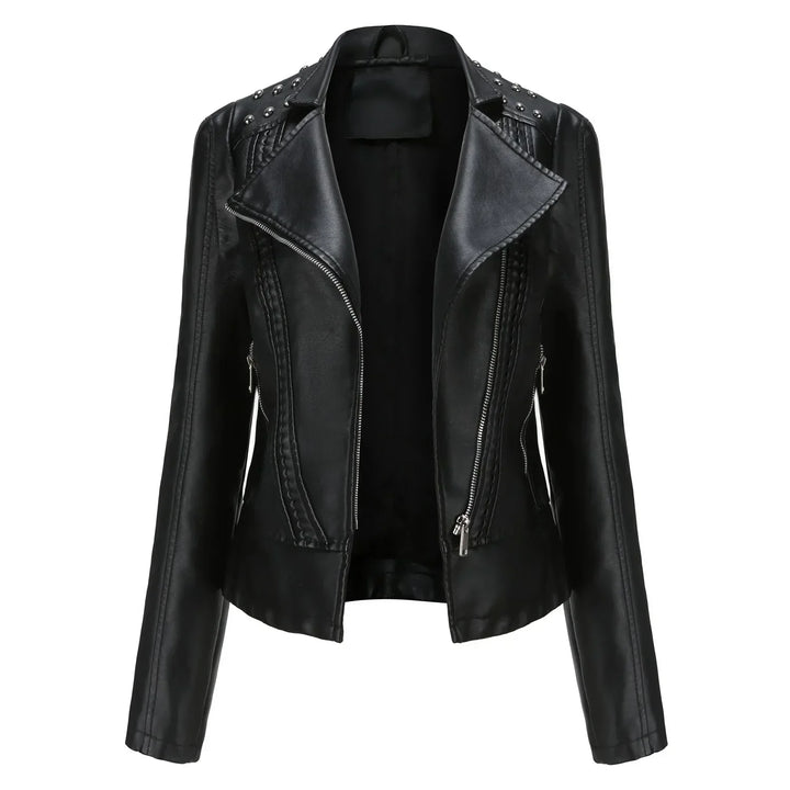 Chaqueta de mujer estilo juvenil, ajustada y con toque moderno, para moda urbana y actual.