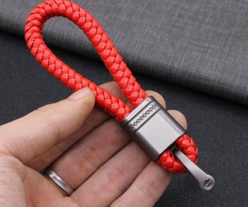 Llavero trenzado de alta calidad, realce elegante para sus llaves de coche, muy distintivo.