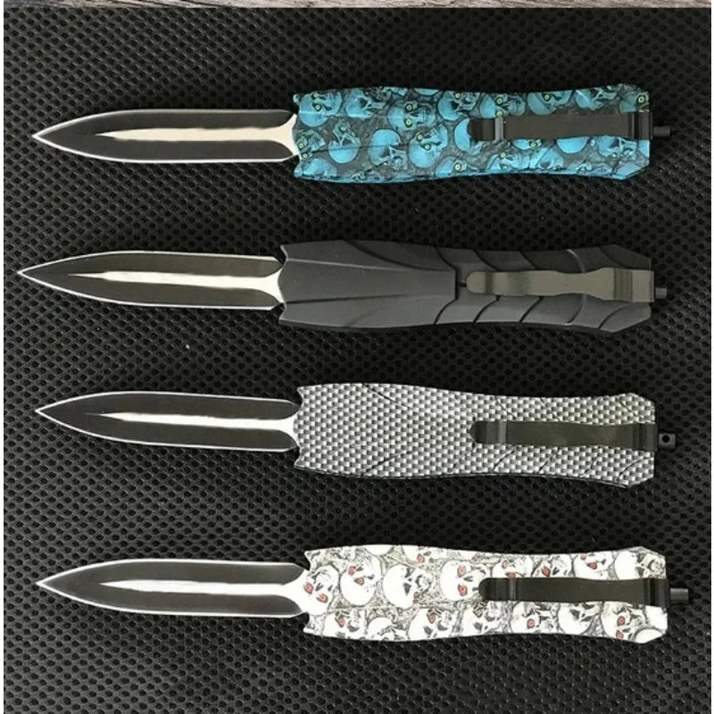 Cuchillo multiherramienta EDC premium con diseño ergonómico, hoja fija de acero inoxidable, para hombres.