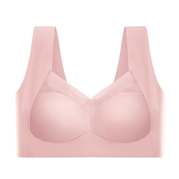 Sujetador sin costuras con espalda lisa, cierre suave para confort y soporte femenino.