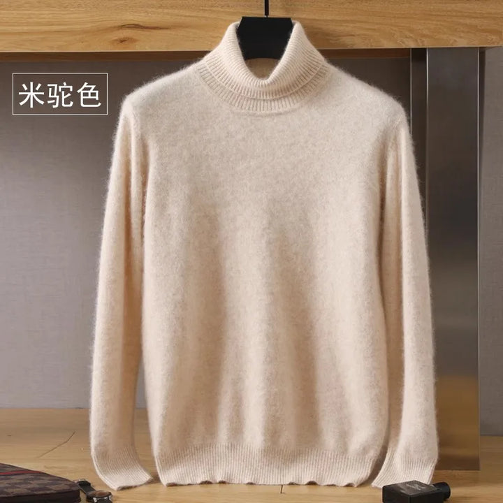 Suéter de invierno de punto japonés para hombre. Confortable, cálido y con estilo.