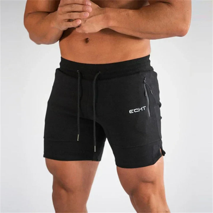 Shorts de hombre para correr y entrenamiento, cómodos, ajustables con bolsillos.