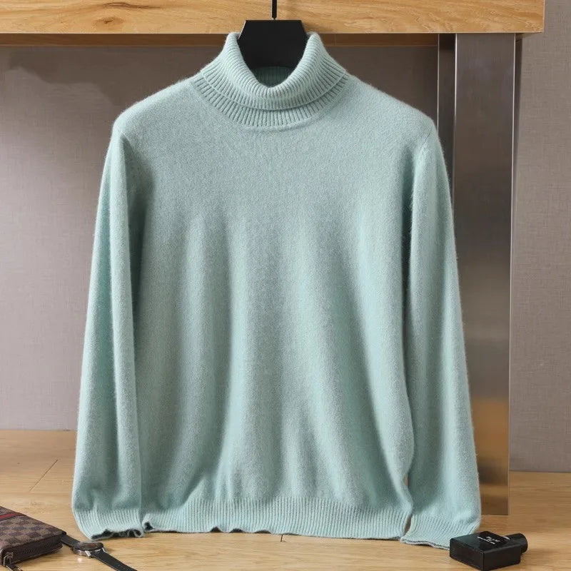 Jersey de punto para hombre, estilo japonés. Cálido, versátil y elegante.