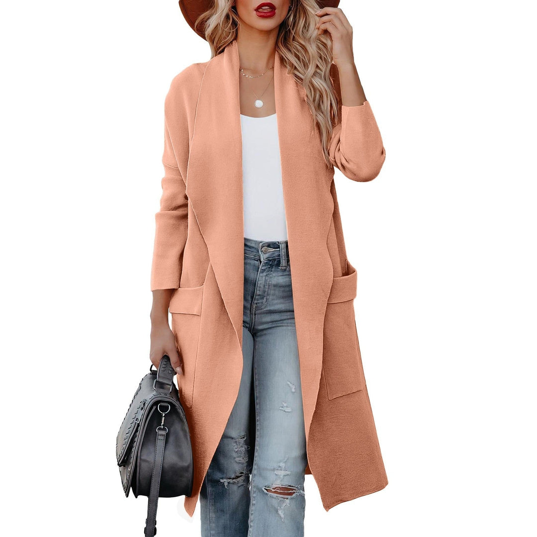 Chaqueta de punto femenina, estilo casual y elegante. Confortable para el día a día en otoño/invierno.