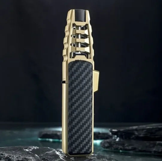 Soplete de butano de metal duradero, recargable, con llama estable para trabajos de bricolaje.