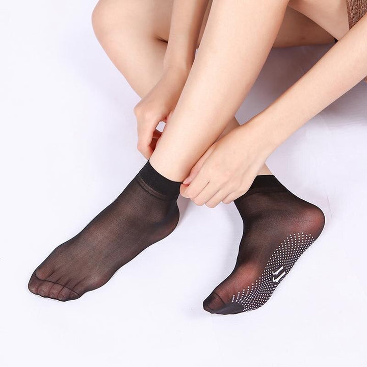 Calcetines de poliéster para mujer, sensación fresca y ligera, ultrafinos, perfectos para el verano y el confort.
