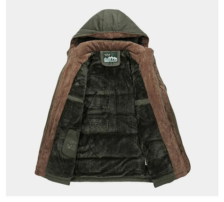 Parka de invierno para hombre, máxima calidez y protección contra el frío.