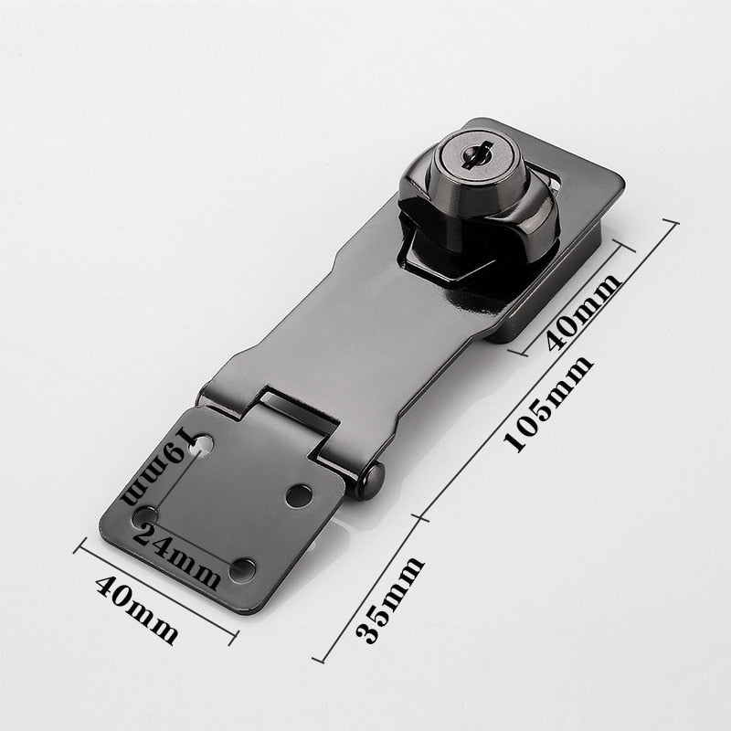 Cerradura resistente para muebles, ideal para mantener seguros los cajones.