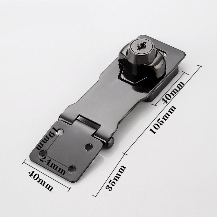 Cerradura resistente para muebles, ideal para mantener seguros los cajones.