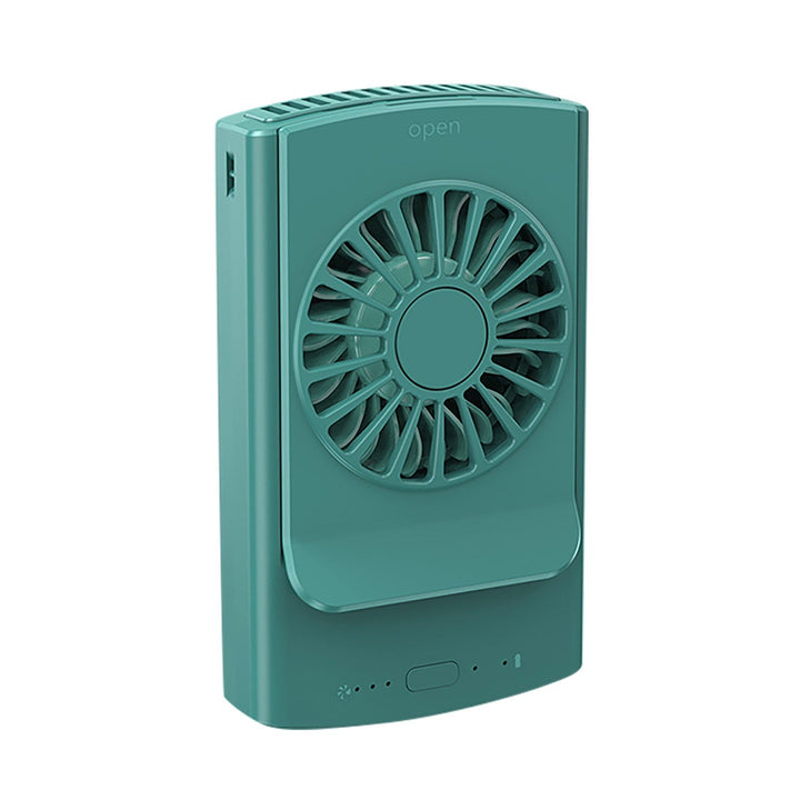 Ventilador portátil de cintura para verano, ideal para actividades al aire libre, mantiene el clima personal fresco.