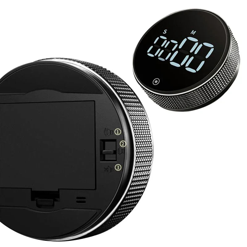 Temporizador digital de cocina magnético, fácil de usar. Gestiona tu tiempo en cocina o estudio sin complicaciones.