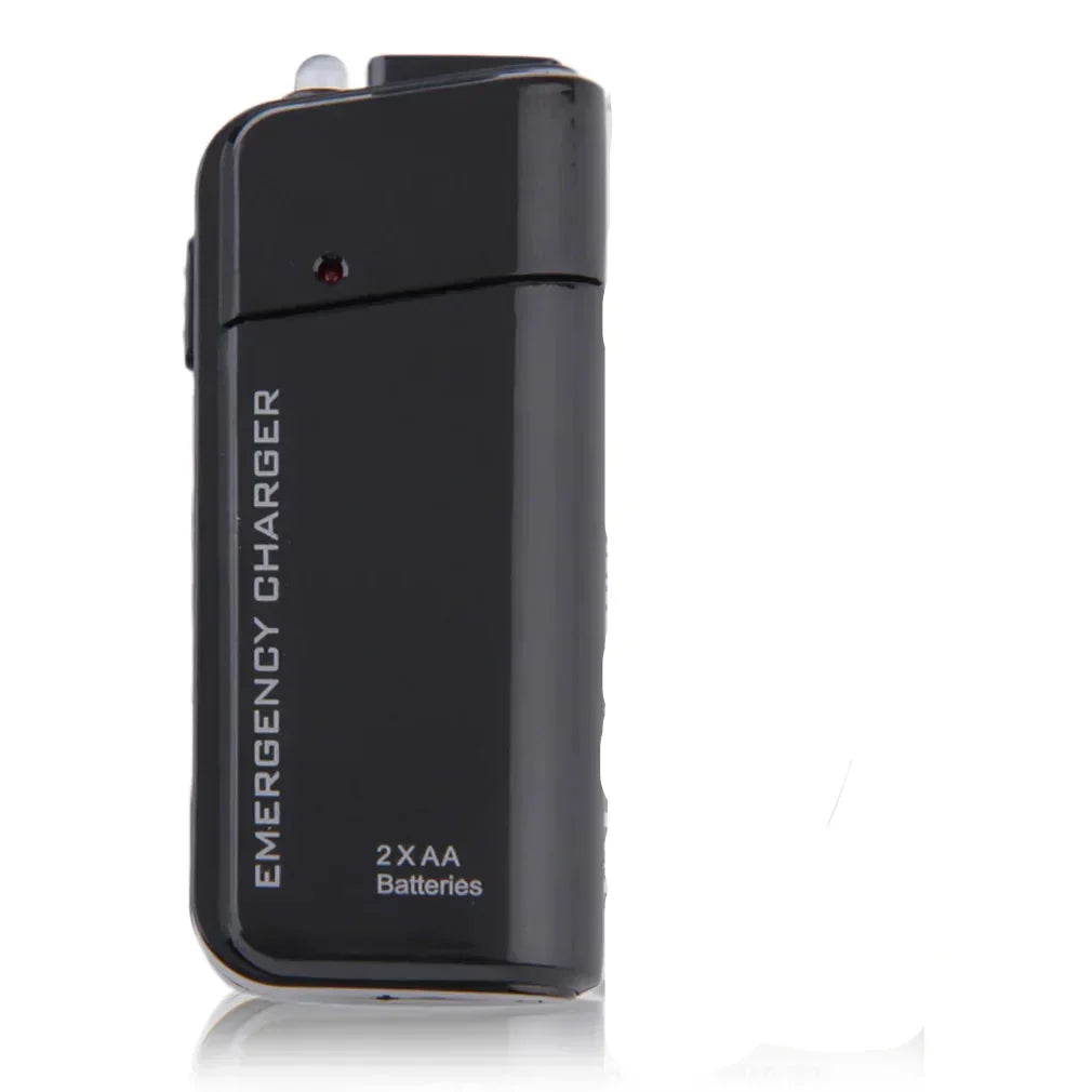 Cargador USB de emergencia universal para smartphone, ideal para mantener tu teléfono con batería en cualquier situación.