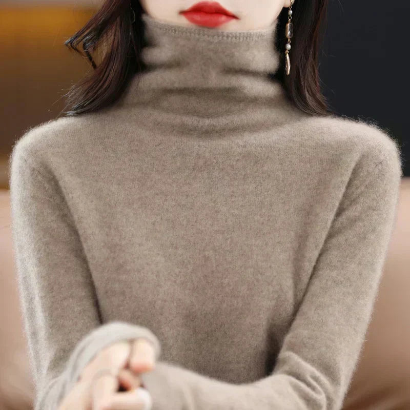 Suéter cómodo para mujer, manga larga que abriga en climas fríos, estilo casual.