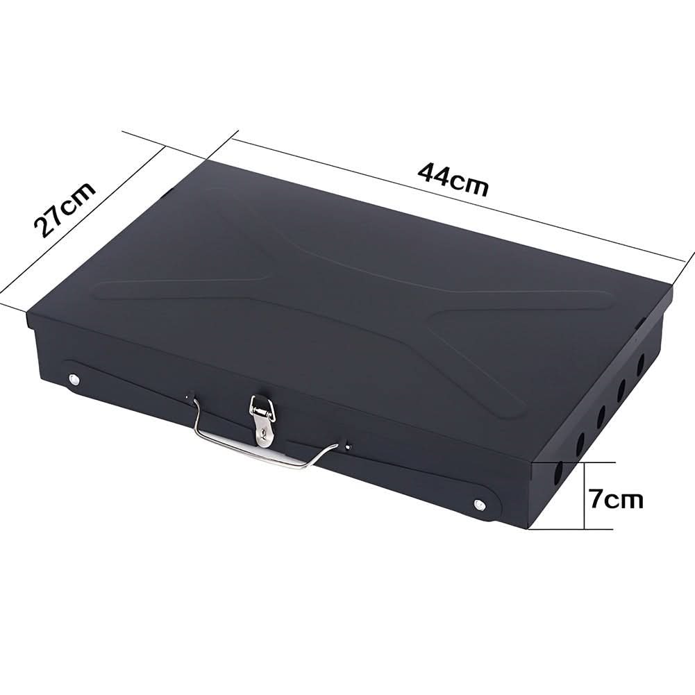 Barbacoa portátil de acero, la compañera ideal para tus aventuras de camping.
