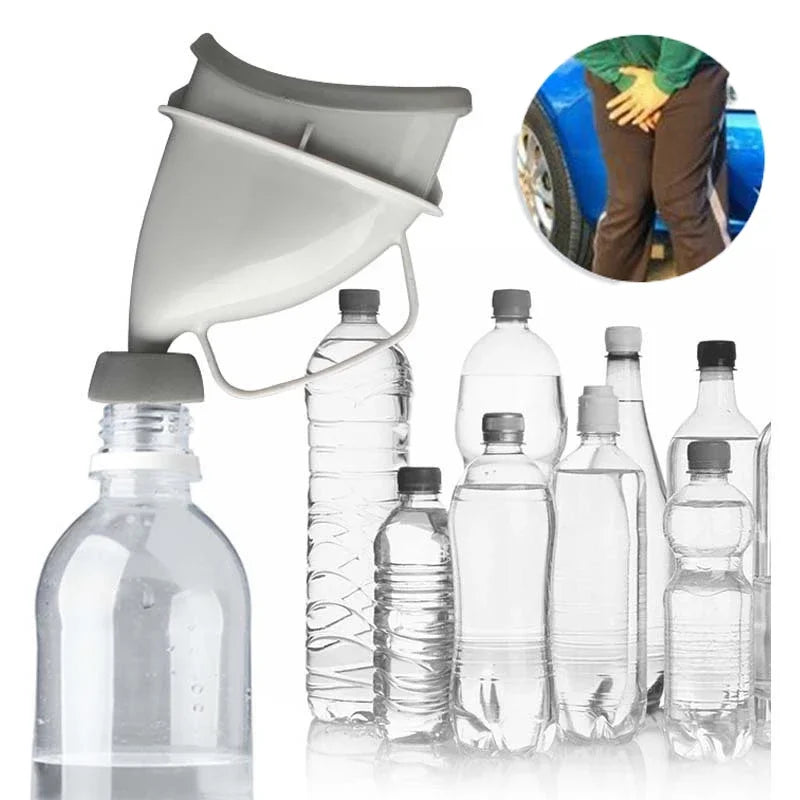 Accesorio de camping: orinal portátil para higiene personal en la naturaleza y viajes.
