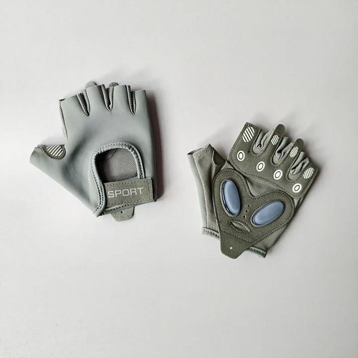 Guantes de gimnasio unisex antideslizantes para levantamiento de pesas. Agarre superior y protección acolchada para manos.