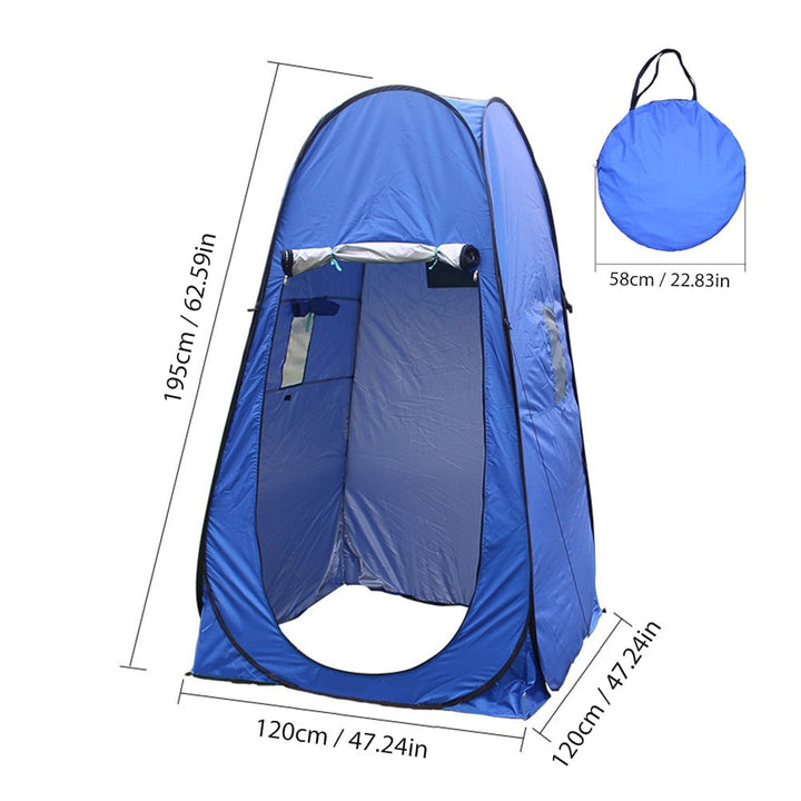 Tienda de privacidad portátil para camping, playa y senderismo, refugio multiuso ligero.