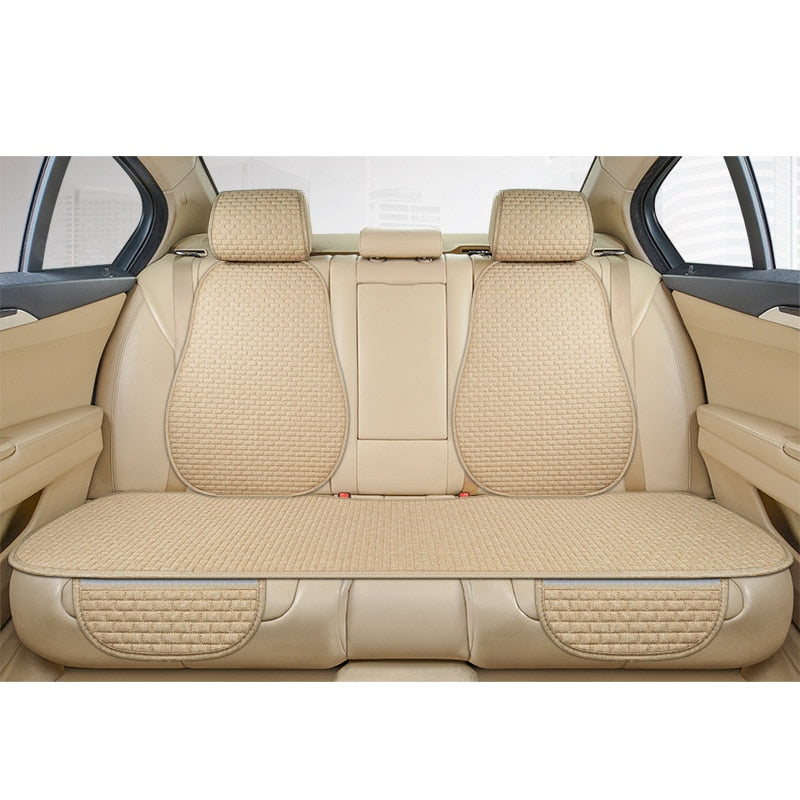 Mejora tu interior con esta funda de asiento universal antideslizante de lino.