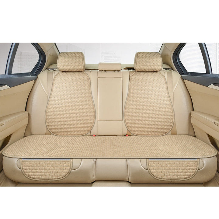 Mejora tu interior con esta funda de asiento universal antideslizante de lino.
