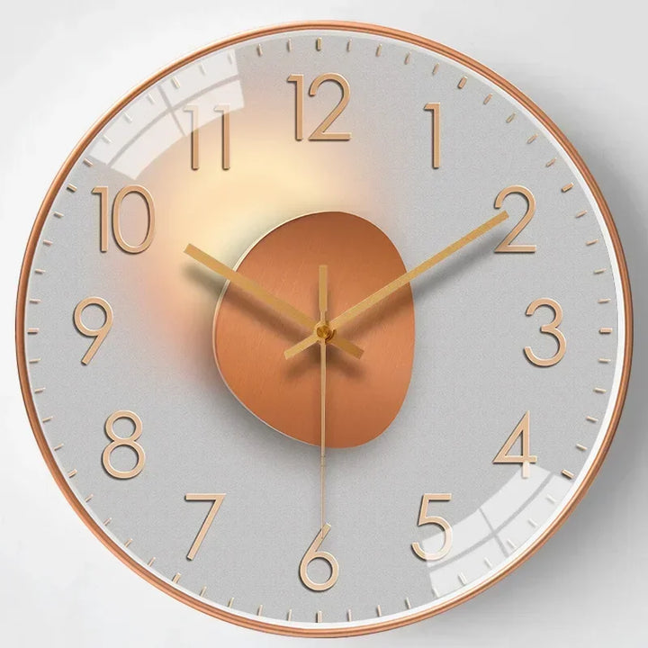 Reloj de pared clásico, silencioso, sin tictac, ideal para hogar y oficina. Diseño elegante y práctico.