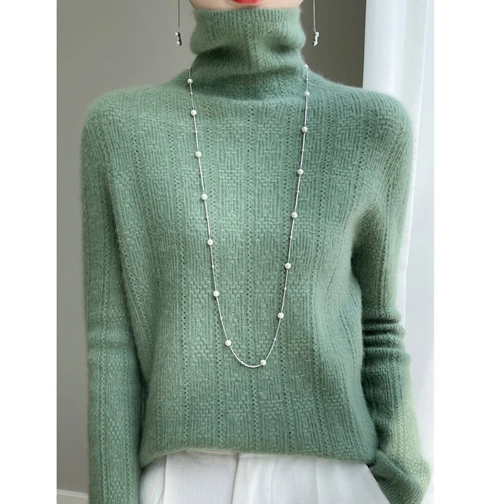 Pulóver MARISE de cuello alto para mujer, cálido, cómodo y versátil para el día a día.