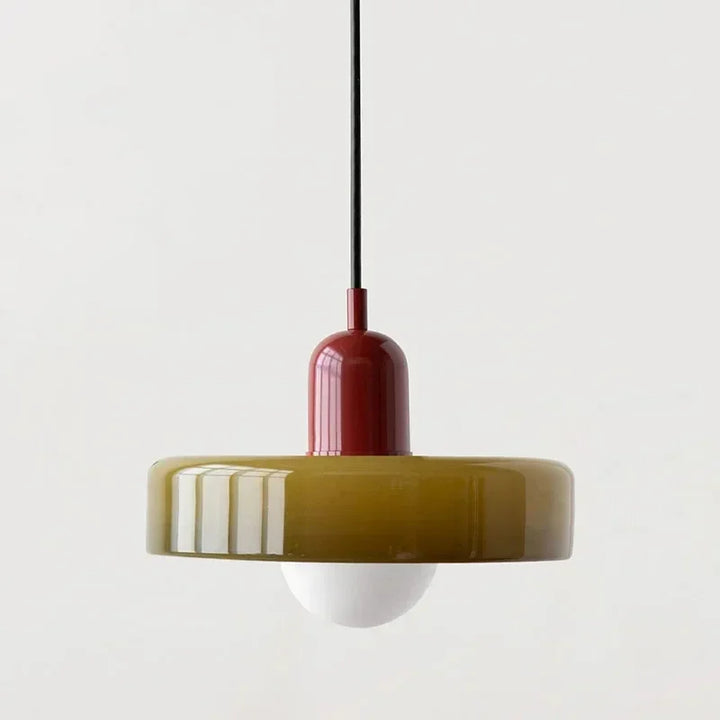 Colgante LED de cristal, iluminación moderna con base E27 para un toque de luz ambiental.