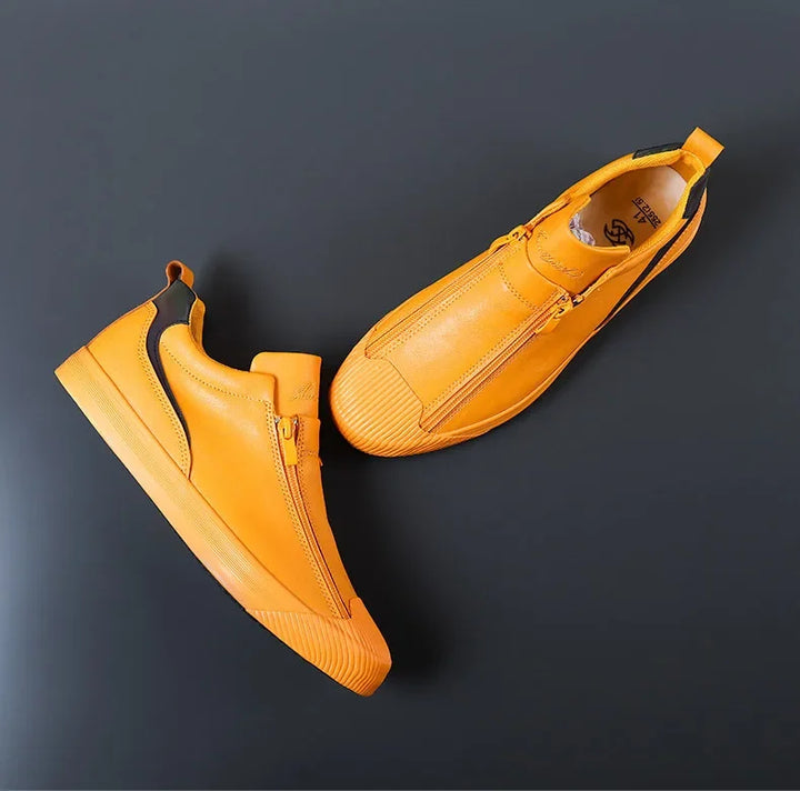 Calzado de hombre casual con cremallera, ideal primavera/verano, suela antideslizante y moderno.