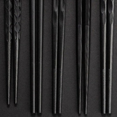 Set de 5 palillos elegantes de aleación. Utensilios de mesa de lujo, reutilizables para cocina y cena.