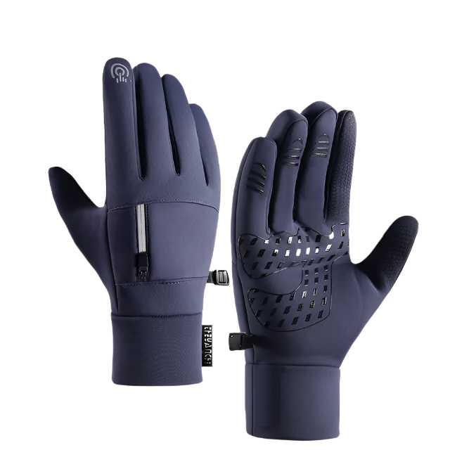 Guantes de invierno antideslizantes unisex, perfectos para ciclismo, running y senderismo. Aptos para pantalla táctil.