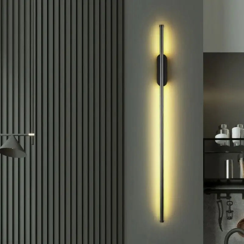 Aplique LED moderno y minimalista, 60 cm, ideal para crear un ambiente nórdico.