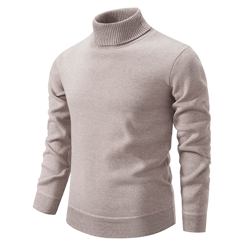 Ropa masculina, jersey cuello alto para hombre. Versátil y esencial para crear un look elegante en invierno.