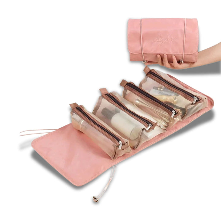 Neceser plegable para mujer, organiza tus cosméticos y maquillaje en casa o de viaje.